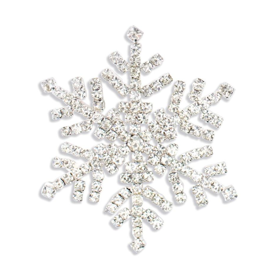 Crystal Snowflake Pin/ Brooch