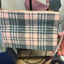 Load image into Gallery viewer, Pink Plaid Crossbody/Wristlet
