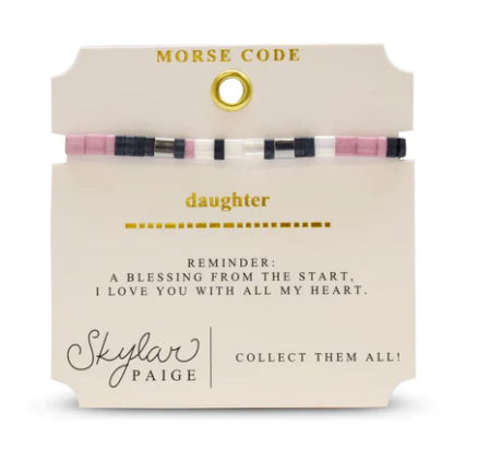 Daughter Tila Morse Code Bracelet