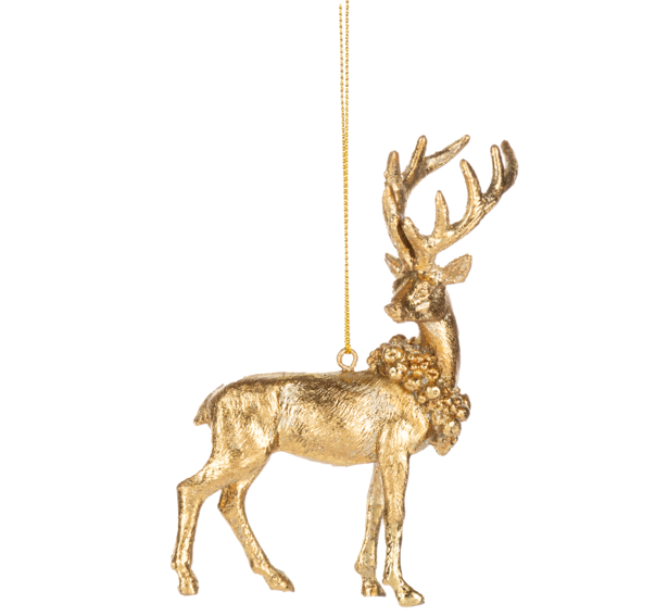 Gold Deer Ornament