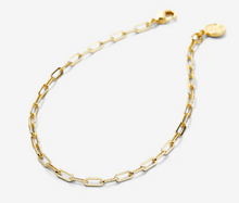 Load image into Gallery viewer, Bryan Anthonys Delicate Paperclip Chain Anklet Gold
