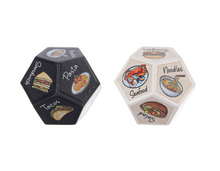 Load image into Gallery viewer, Dining Decider Dice Charms with Saying
