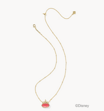 Load image into Gallery viewer, Kendra Scott Disney Princess Elisa Pendant Necklace Gold Dark Peach Mother of Pearl
