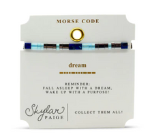 Load image into Gallery viewer, Dream Tila Morse Code Bracelet
