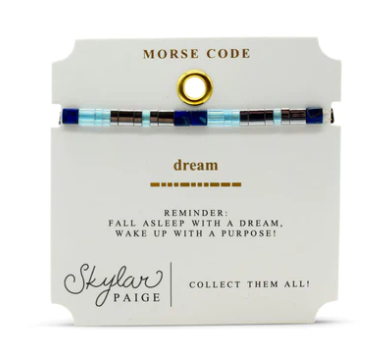 Dream Tila Morse Code Bracelet