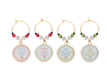Load image into Gallery viewer, Drink Pun Wine Charms Box Set
