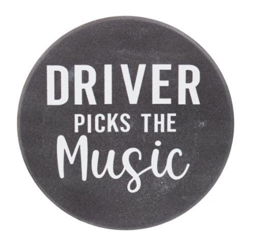 Driver Picks the Music Car Coaster