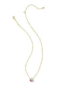 Kendra Scott Dichroic Glass Jolie Necklace in Gold