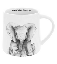 Load image into Gallery viewer, Ear For You 17 oz Elephant Mug
