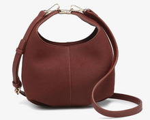 Load image into Gallery viewer, Elana Vegan Suede Crossbody/ Handbag in Wine
