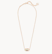 Load image into Gallery viewer, Kendra Scott Elisa Necklace Dichroic Glass Rosegold
