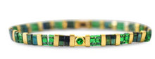 Load image into Gallery viewer, Emerald Tila Bracelet
