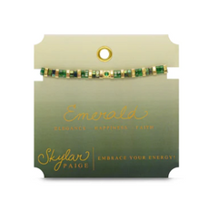 Load image into Gallery viewer, Emerald Tila Bracelet
