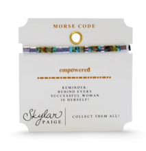 Load image into Gallery viewer, Empowered Morse Code Tila Bracelet
