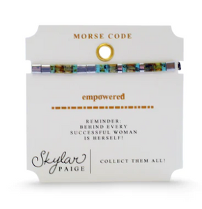 Empowered Morse Code Tila Bracelet