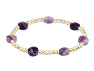 Enewton Extends Admire Gold 3mm Bead Bracelet Amethyst