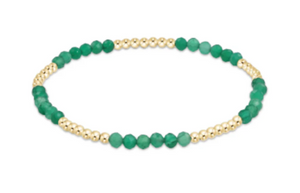 Enewton Blissful Pattern 2.5mm Bead Bracelet Green Onyx