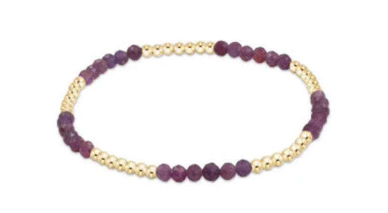 Enewton Blissful Pattern 2.5mm Bead Bracelet Ruby