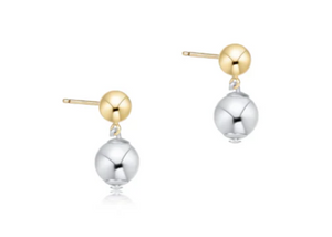 Enewton Classic 8mm Ball Drop Stud - Mixed Metal