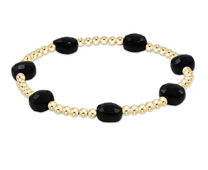 Enewton Extends Admire Gold 3mm Bead Bracelet Faceted Onyx