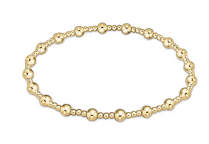 Enewton Extends Classic Sincerity Pattern 4mm Bead Bracelet Gold