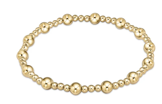 Enewton Extends Classic Sincerity Pattern 5mm Bead Bracelet Gold