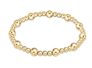 Enewton Extends Classic Sincerity Pattern 6mm Bead Bracelet Gold