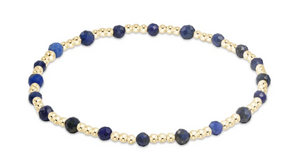 Enewton Extends Gemstone Gold Sincerity Pattern 3mm Bead Bracelet Lapis