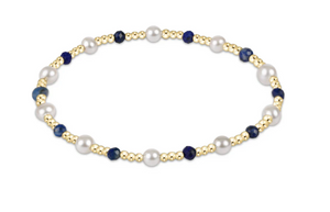 Enewton Extends Pearl Sincerity Pattern 4mm Bead Bracelet Lapis