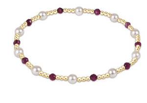 Enewton Extends Pearl Sincerity Pattern 4mm Bead Bracelet Ruby