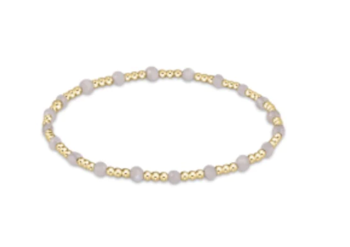 Enewton Gold Sincerity Pattern 3mm Bead Bracelet - Moonstone