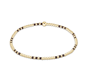 Enewton Hope Joy Pattern 2mm Bead Bracelet - Chocolate