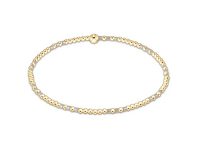 Enewton Hope Joy Pattern 2mm Bead Bracelet - Milkshake