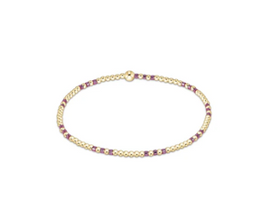 Enewton Hope Joy Pattern 2mm Bead Bracelet Pink Metallic