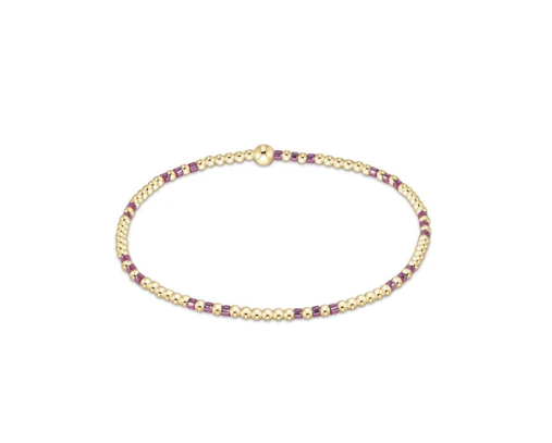 Enewton Hope Joy Pattern 2mm Bead Bracelet Pink Metallic