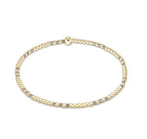 Enewton Hope Joy Pattern 2mm Bead Bracelet Taupe with a Twist