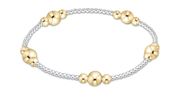 Enewton Purpose Gold 6mm Bead Bracelet- Mixed Metal