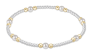 Enewton Purpose Pearl 4mm Bead Bracelet- Mixed Metal