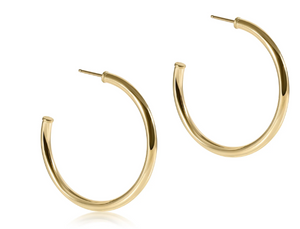 Enewton Round Gold 1.5" 3mm Pose Hoop-Smooth
