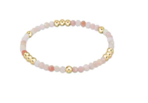 Enewton Worthy Pattern 3mm Bead Bracelet - Pink Opal