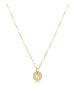 Enewton Initial 16" Necklaces Respect Small Gold Discs