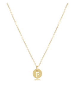 Enewton Initial 16" Necklaces Respect Small Gold Discs