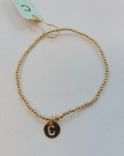 Load image into Gallery viewer, Enewton Initial 2mm Beaded Bracelets Respect Small Gold Disc
