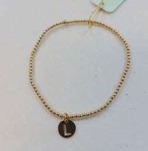 Load image into Gallery viewer, Enewton Initial 2mm Beaded Bracelets Respect Small Gold Disc
