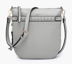 Esther Whipstitch Crossbody in Grey