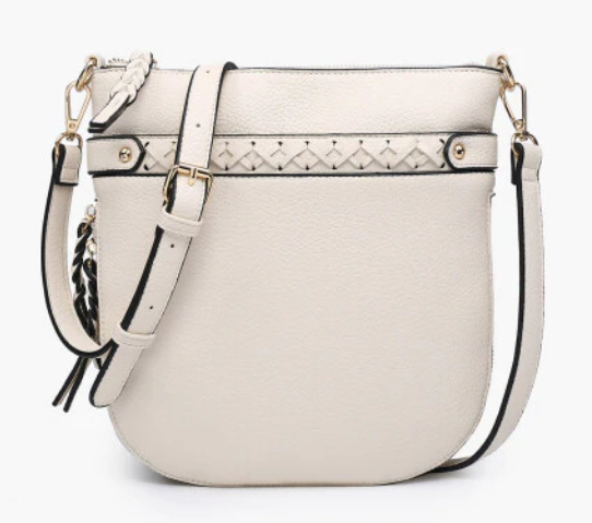 Esther Whipstitch Crossbody in Ivory