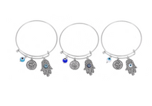 Load image into Gallery viewer, Evil Eye Bangle Bracelets
