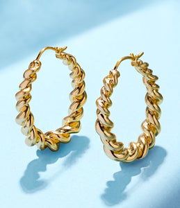 Kendra Scott Haisley Hoop Earrings Gold or Silver