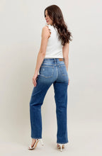 Load image into Gallery viewer, Judy Blue High Waist 90&#39;s Straight Leg Jeans dark wash
