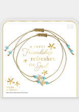 Load image into Gallery viewer, Faith Wear + Share Bracelets - A sweet friendship refreshes the soul
